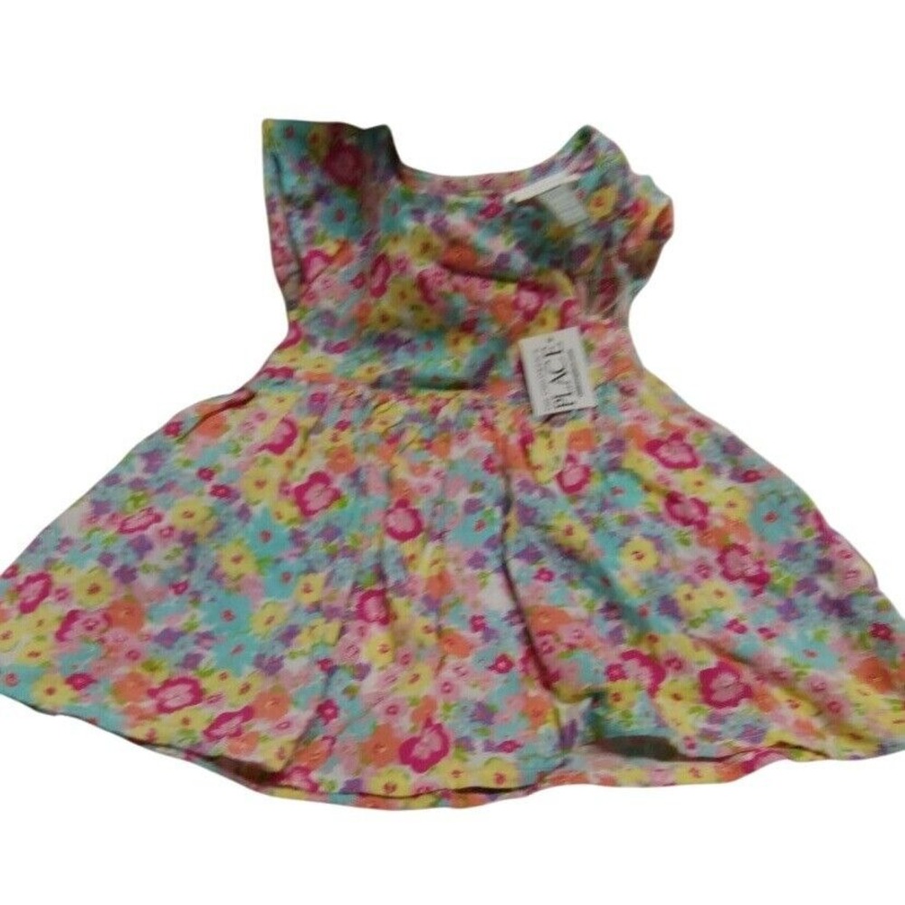 The Children's Place Floral Dress Summer Casual Outfit Toddler Girl 6-9M - Picture 1 of 10